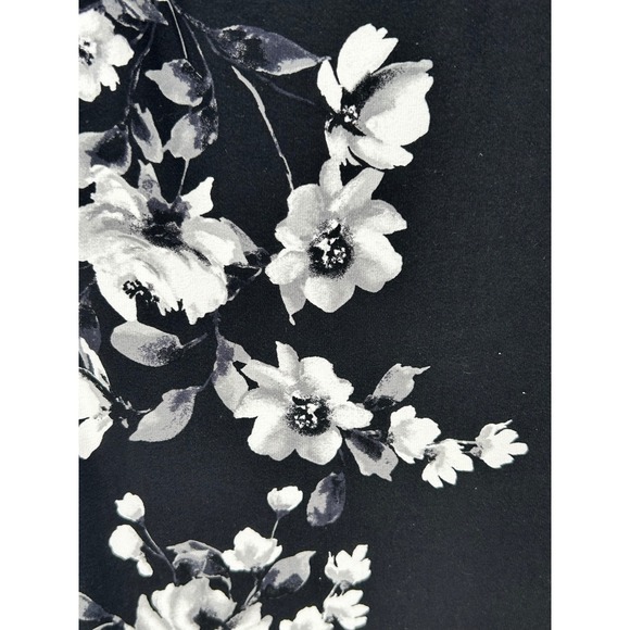 NEW White House Black Market Garnet Floral Sheath Dress XS Black - AC - Picture 9 of 11
